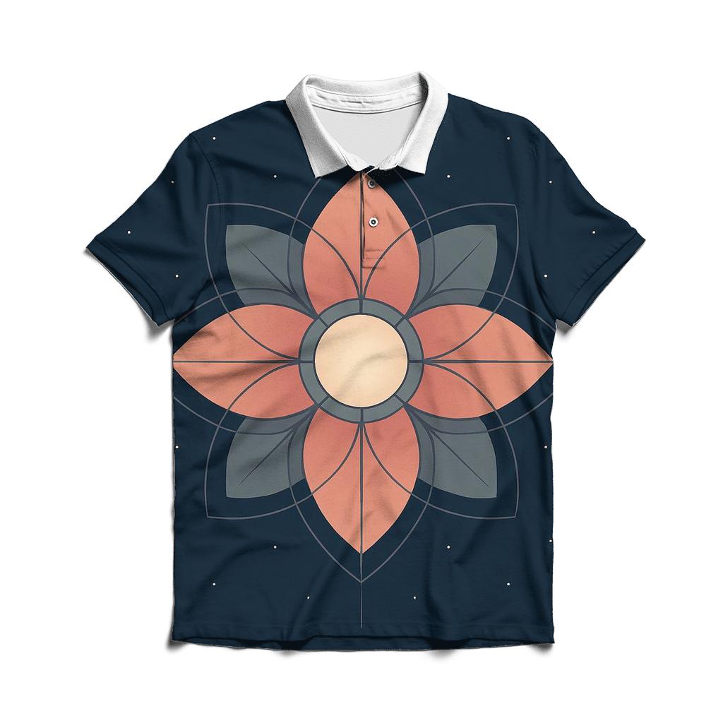 Inner Compass Bloom branded logo polo shirts