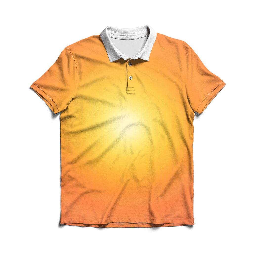 Solar Flare Apricot Bloom classic pique polos