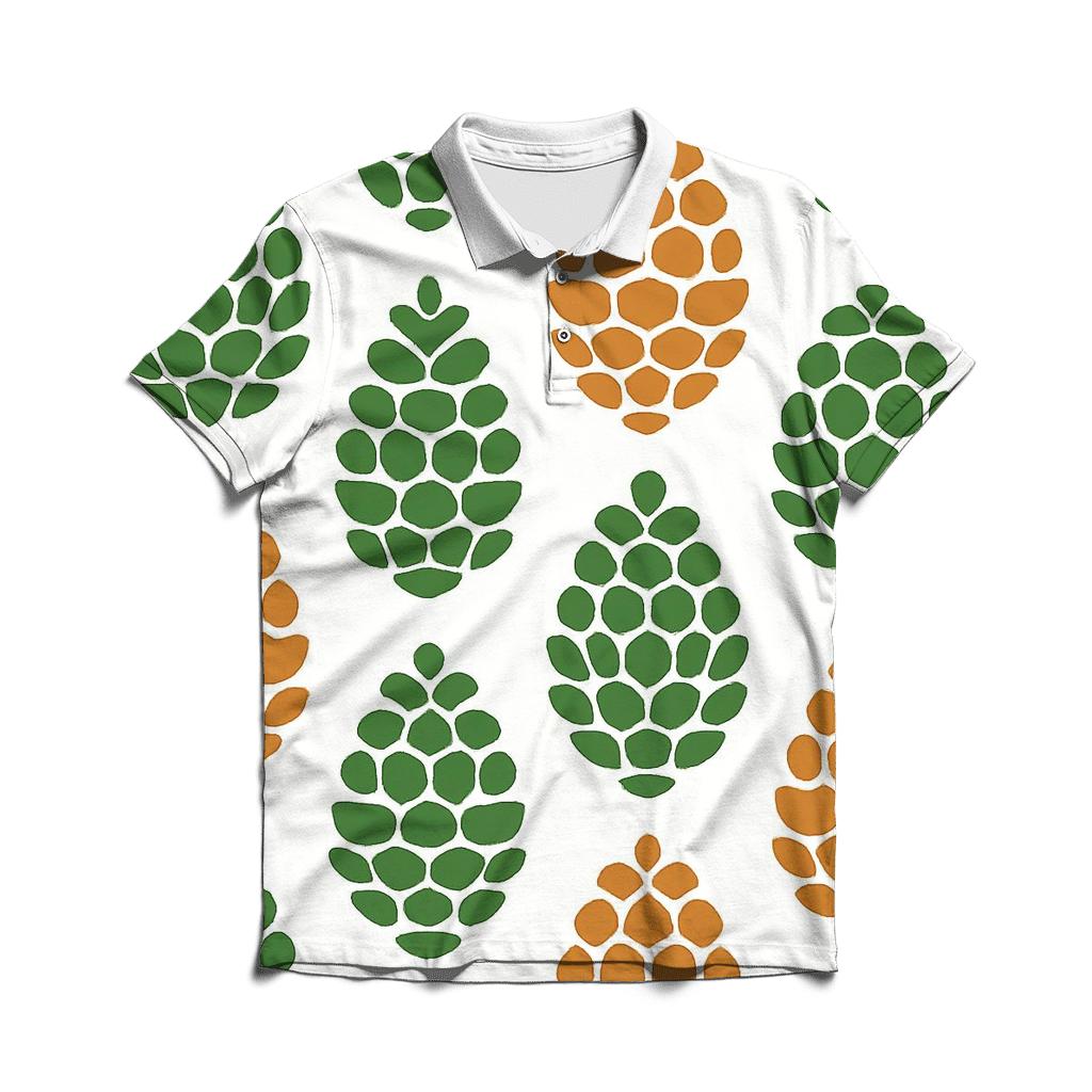 Pine Cone Cascade Columns custom polo shirts