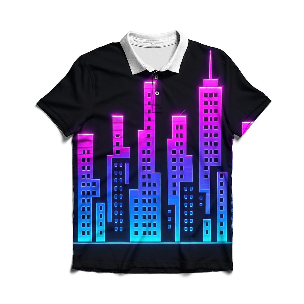 Equalizer Skyline Gradient designer slim fit polos