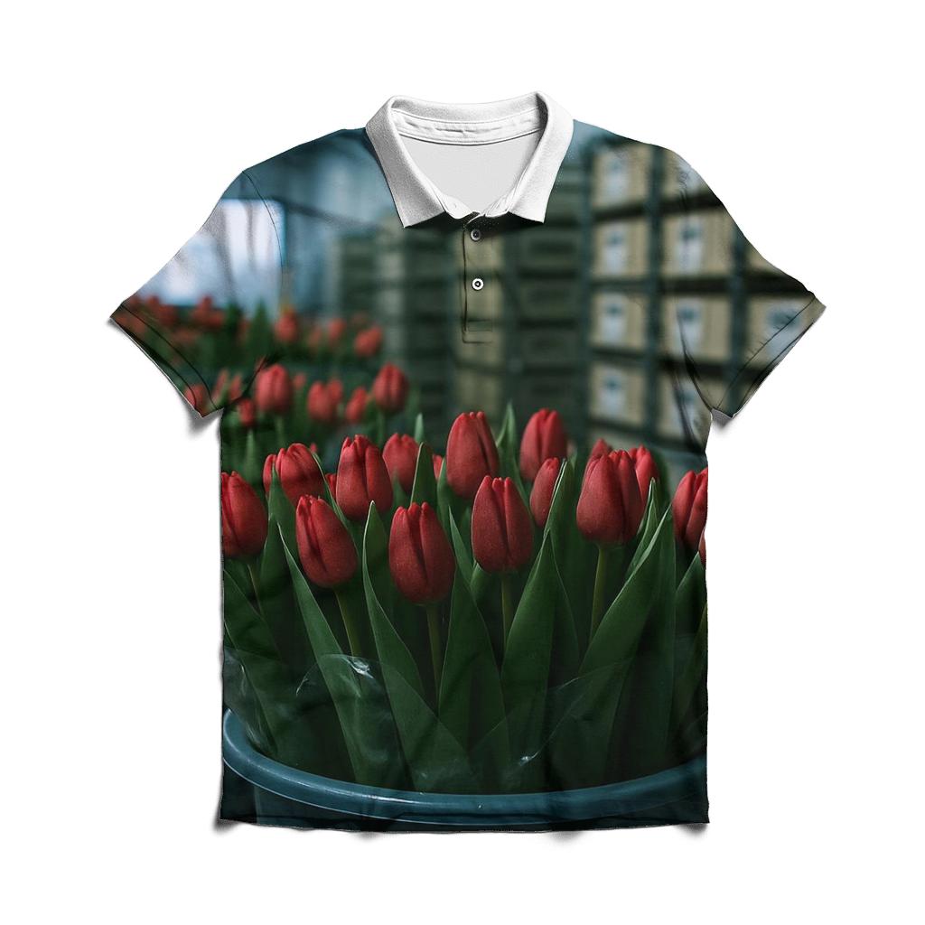 Cold Storage Tulip Inspection In A Commercial Flower Warehouse embroidered polo tops