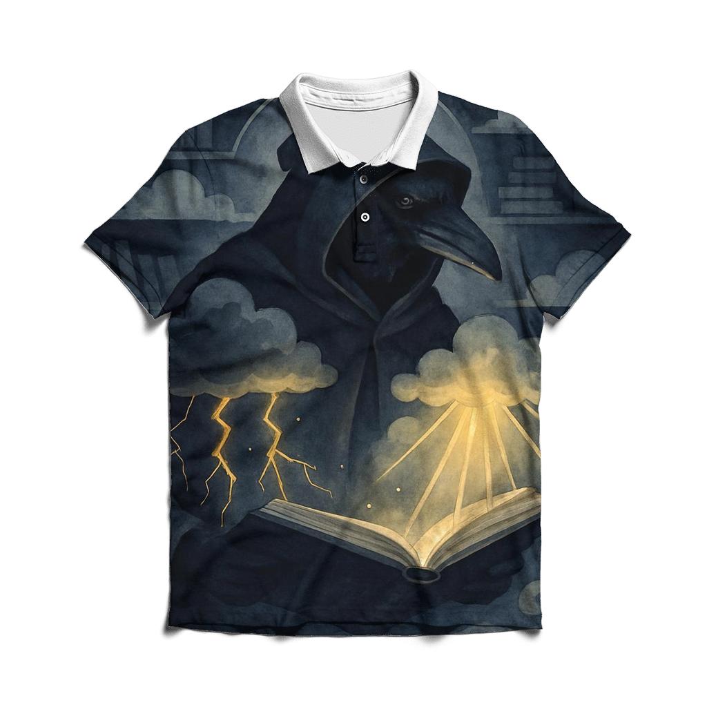 Library Of Lost Weather custom polo shirts