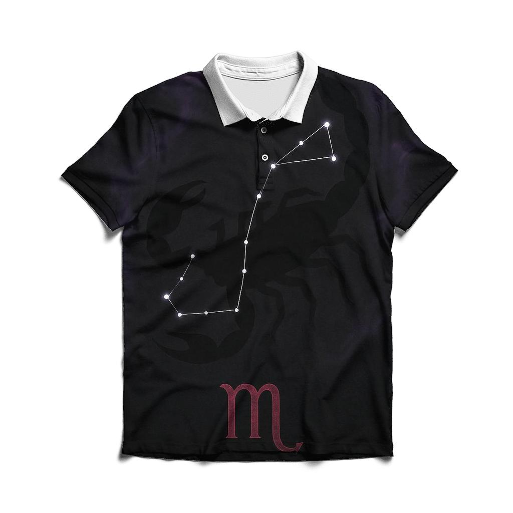 Scorpio Fixed Star Sting Sigil classic pique polos
