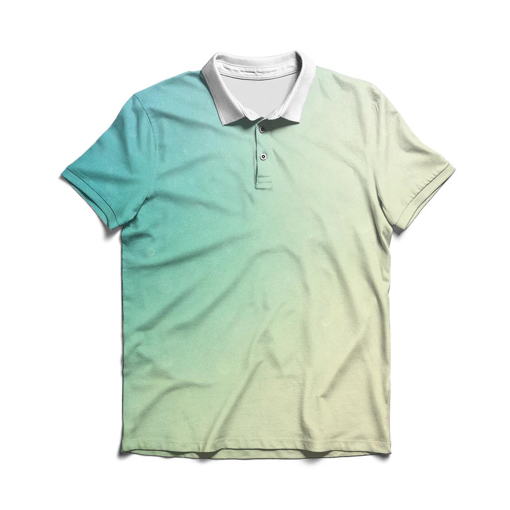 Prismatic Rain Mist Blend casual sports polo shirts