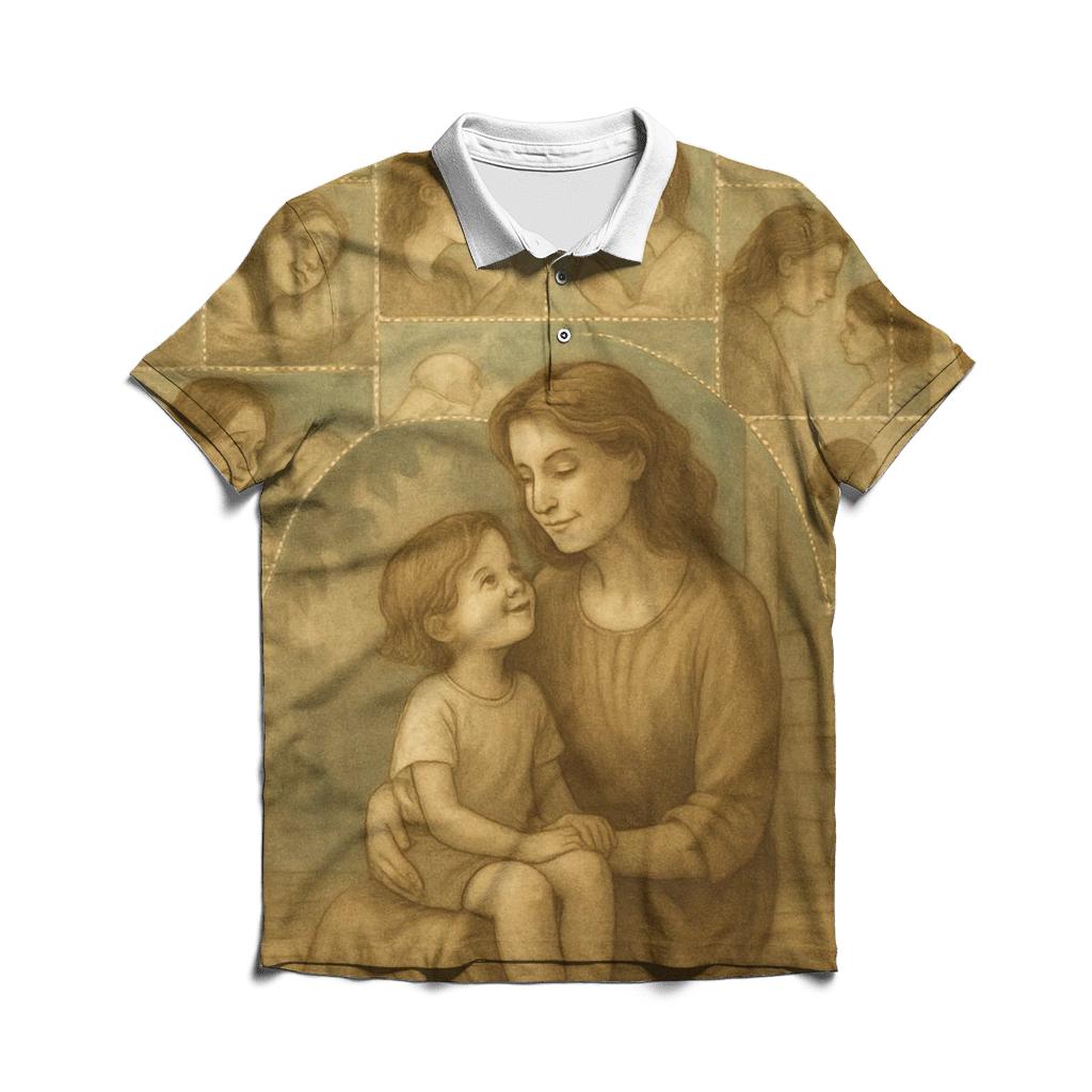 The Blanket Of Time Made From Ordinary Moments embroidered polo tops