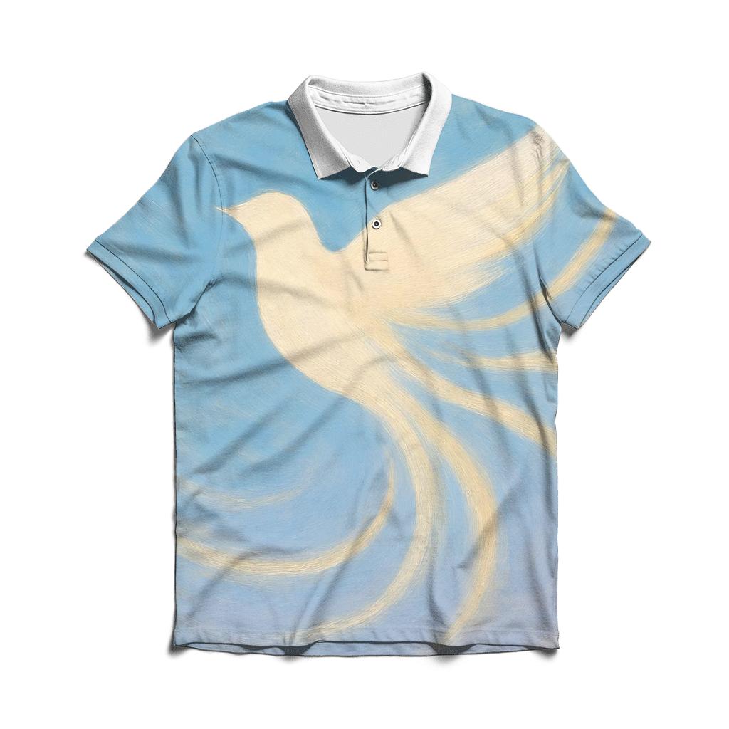 Dove Of Dawn Wind stylish collar polo tees