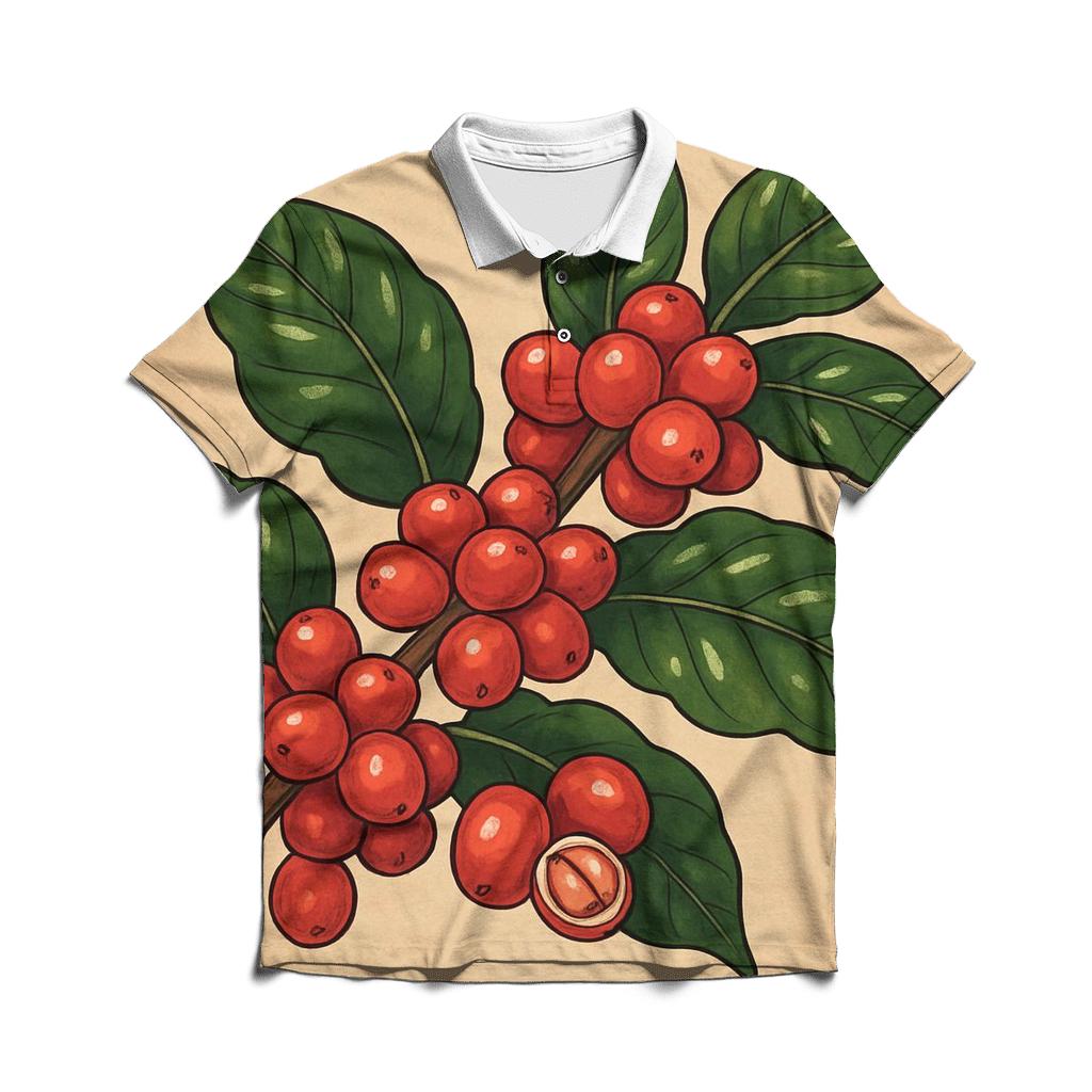 Cherry Branch Still Life classic pique polos