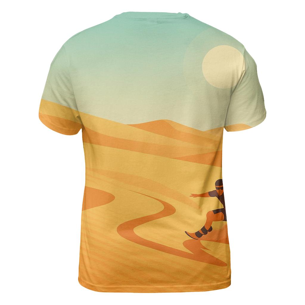 Desert Dunes Sandboarding Challenge unique graphic print tees