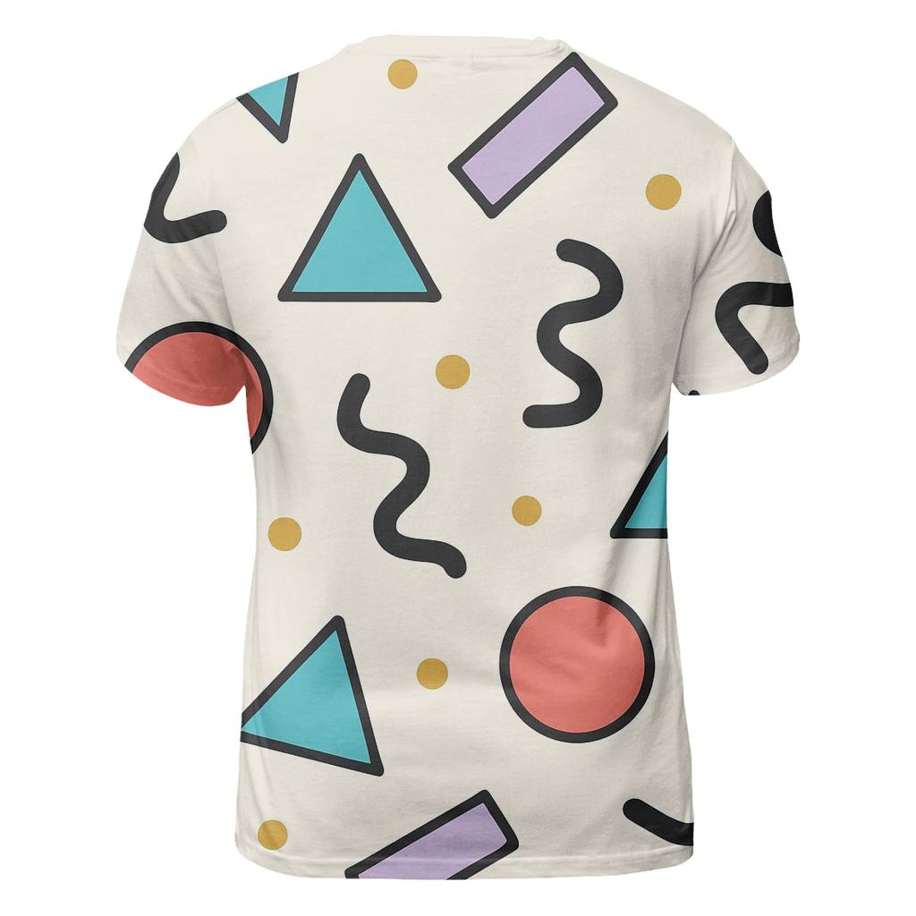 Memphis Confetti Geometry Mix custom all-over print shirts