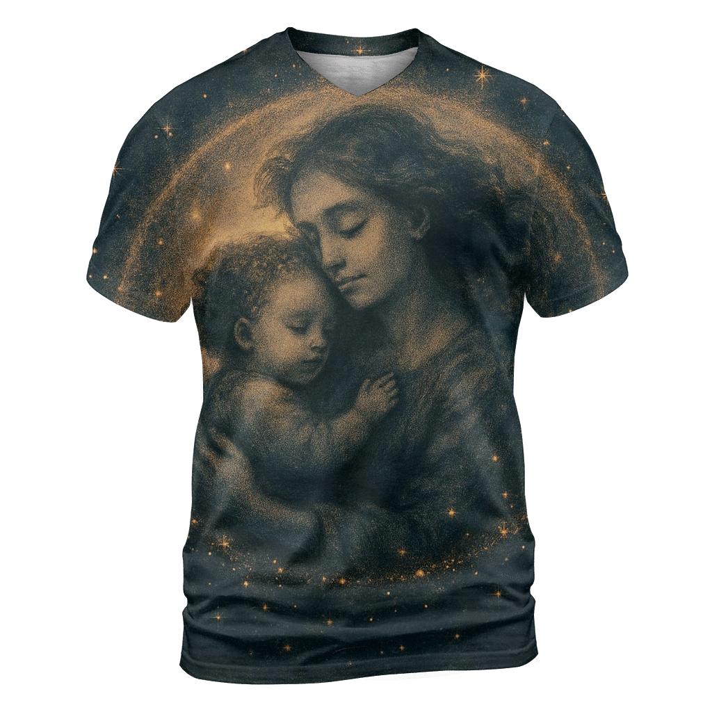 A Mothers Quiet Gravity That Keeps Us Close creative print fashion shirts