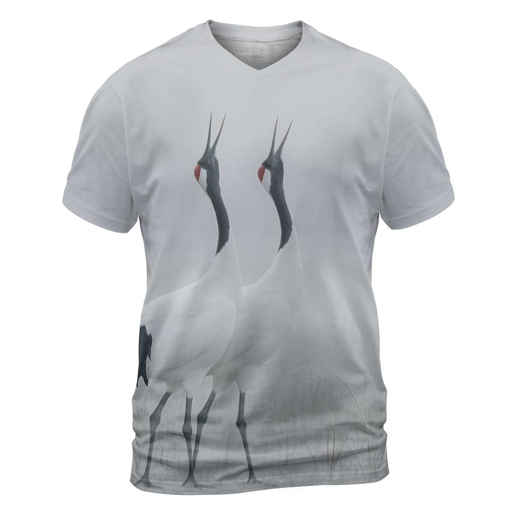 Mistline Chorus Red Crowned Crane custom all-over print shirts