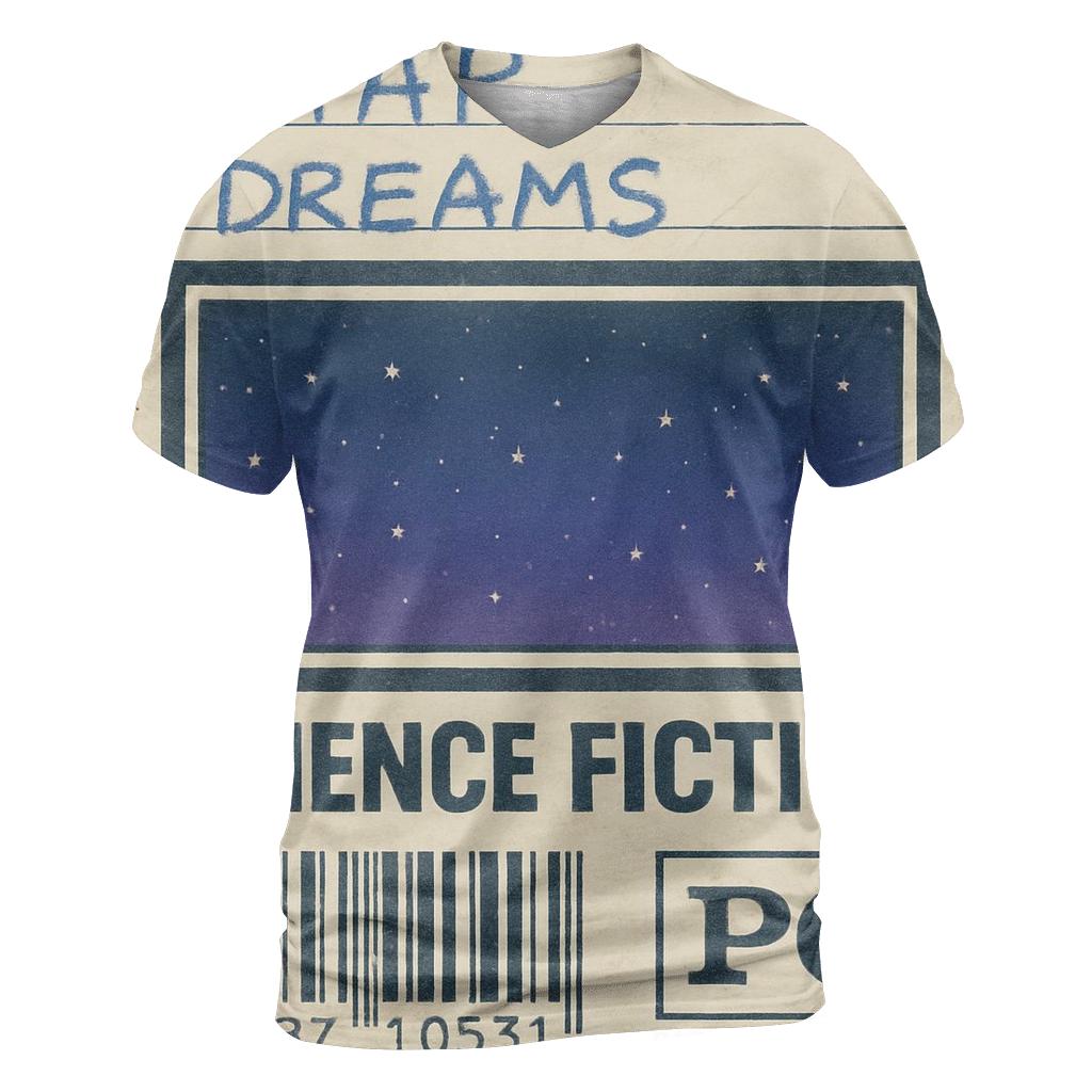 Retro Eighties VHS Night Sky Rental Label designer pattern shirts