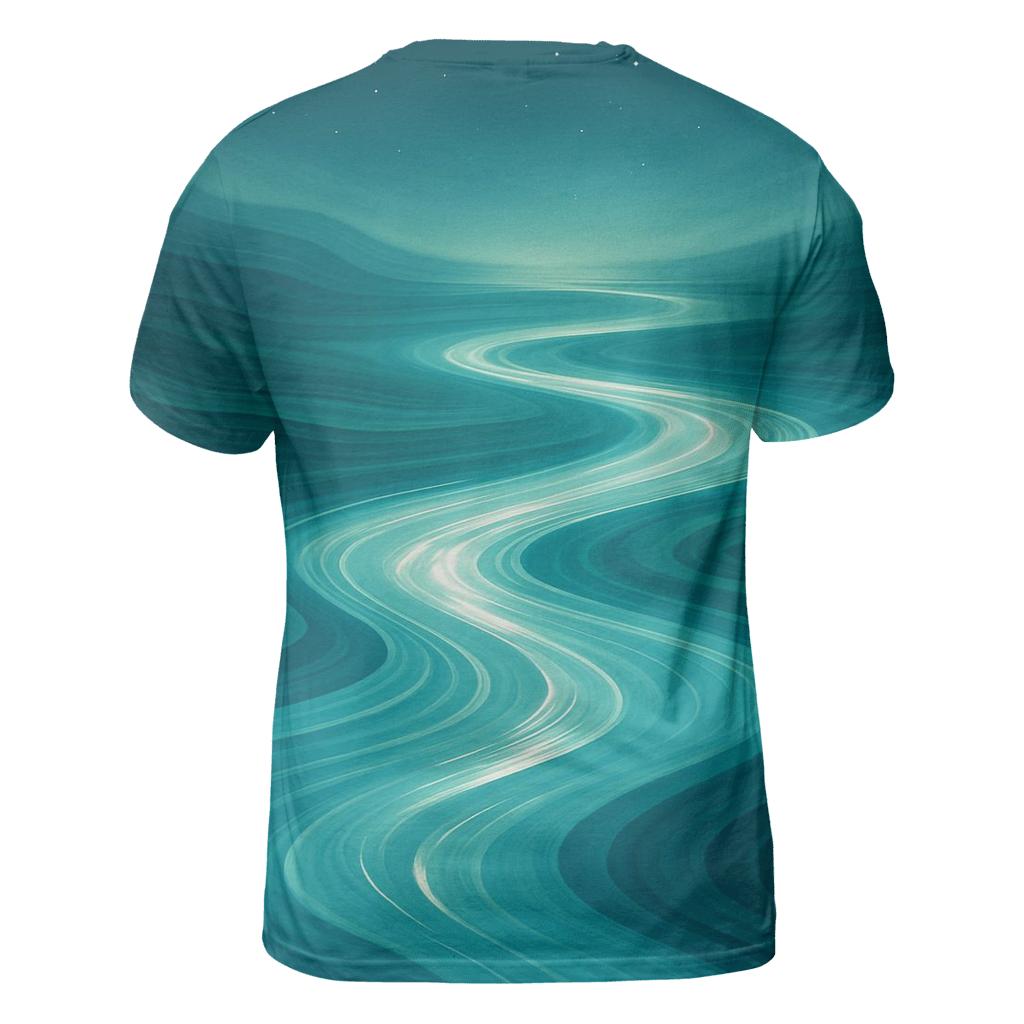 River Of Stillness artistic all-over print tops