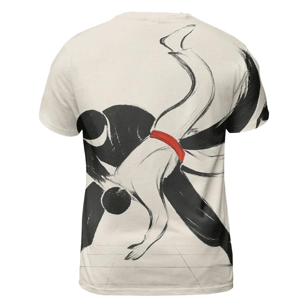 Minimalist Judo Balance Study trendy printed shirt styles