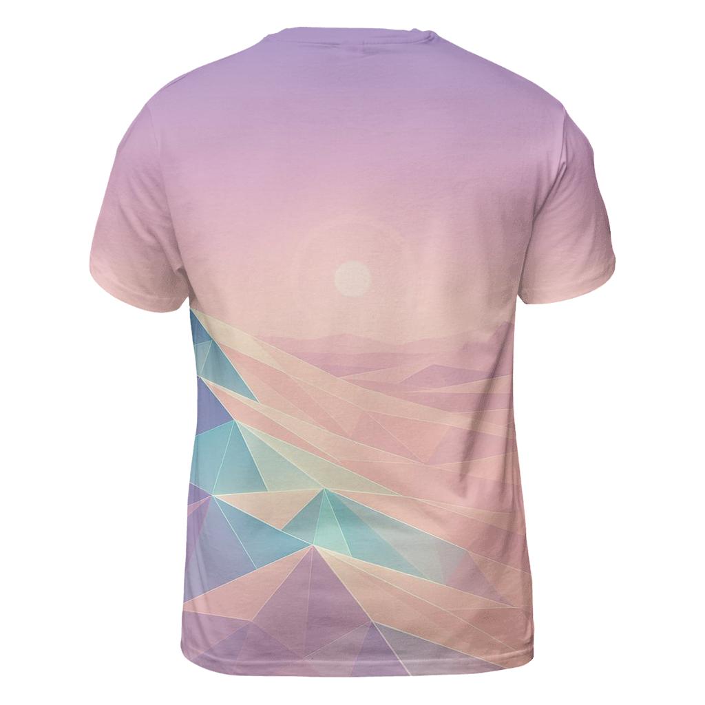 Crystal Desert Mirage Gradient artistic all-over print tops