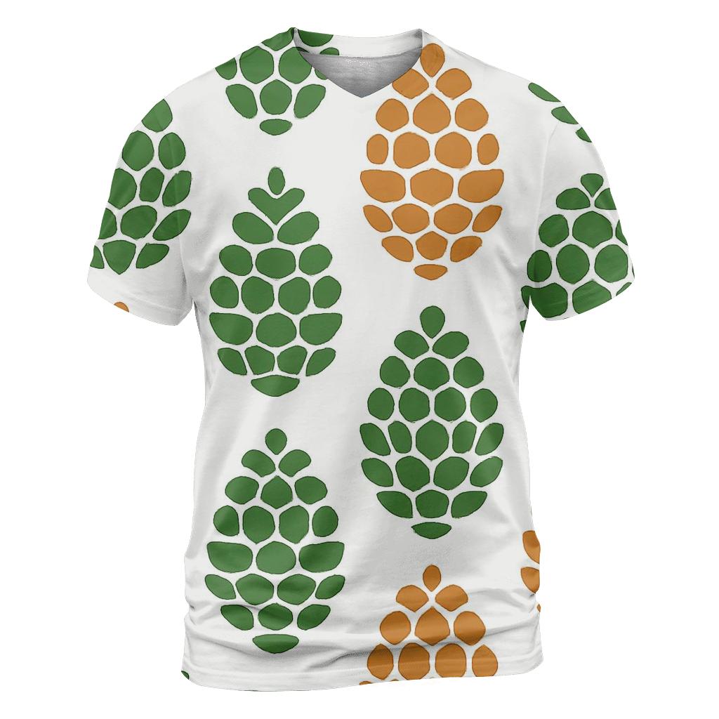Pine Cone Cascade Columns custom all-over print shirts