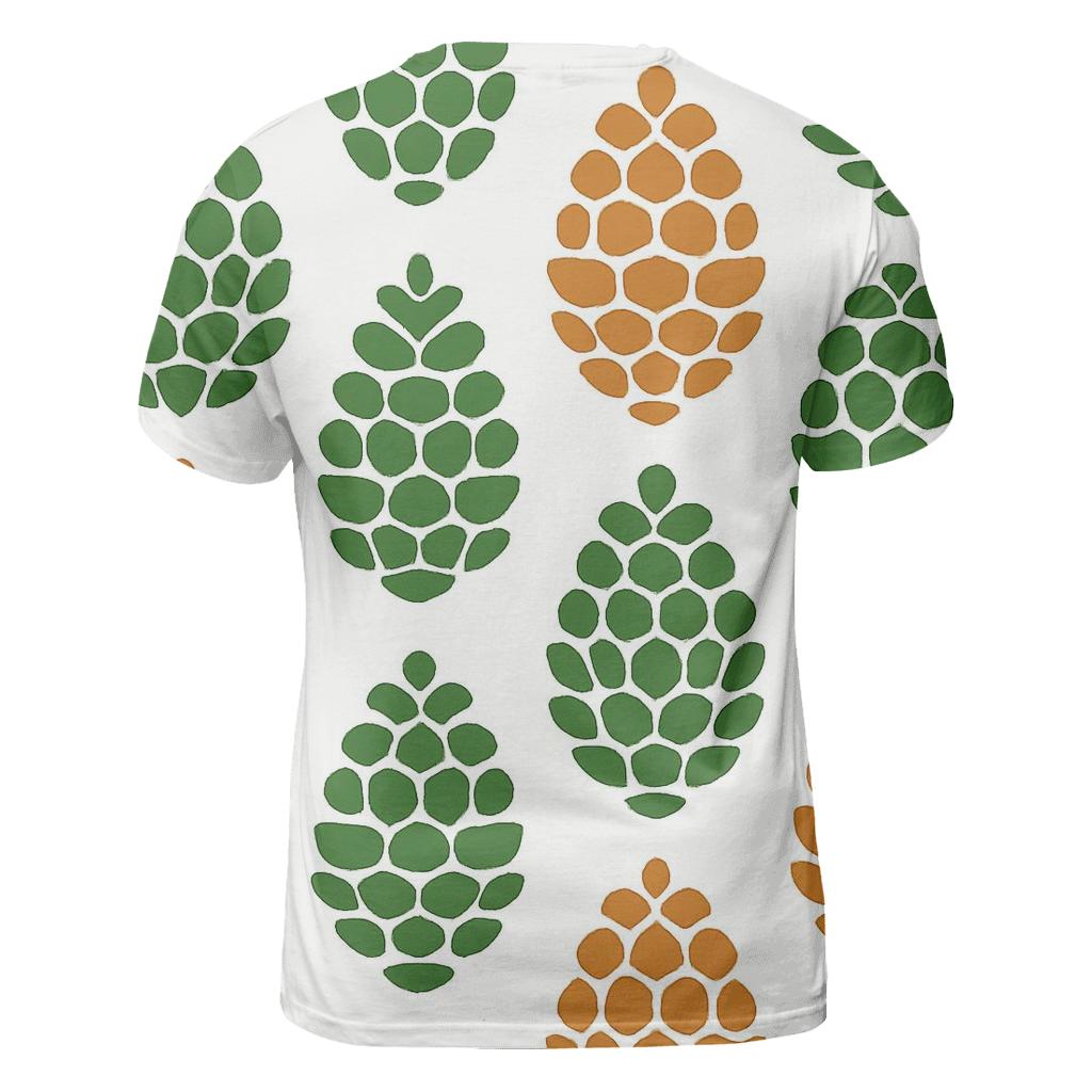 Pine Cone Cascade Columns custom all-over print shirts