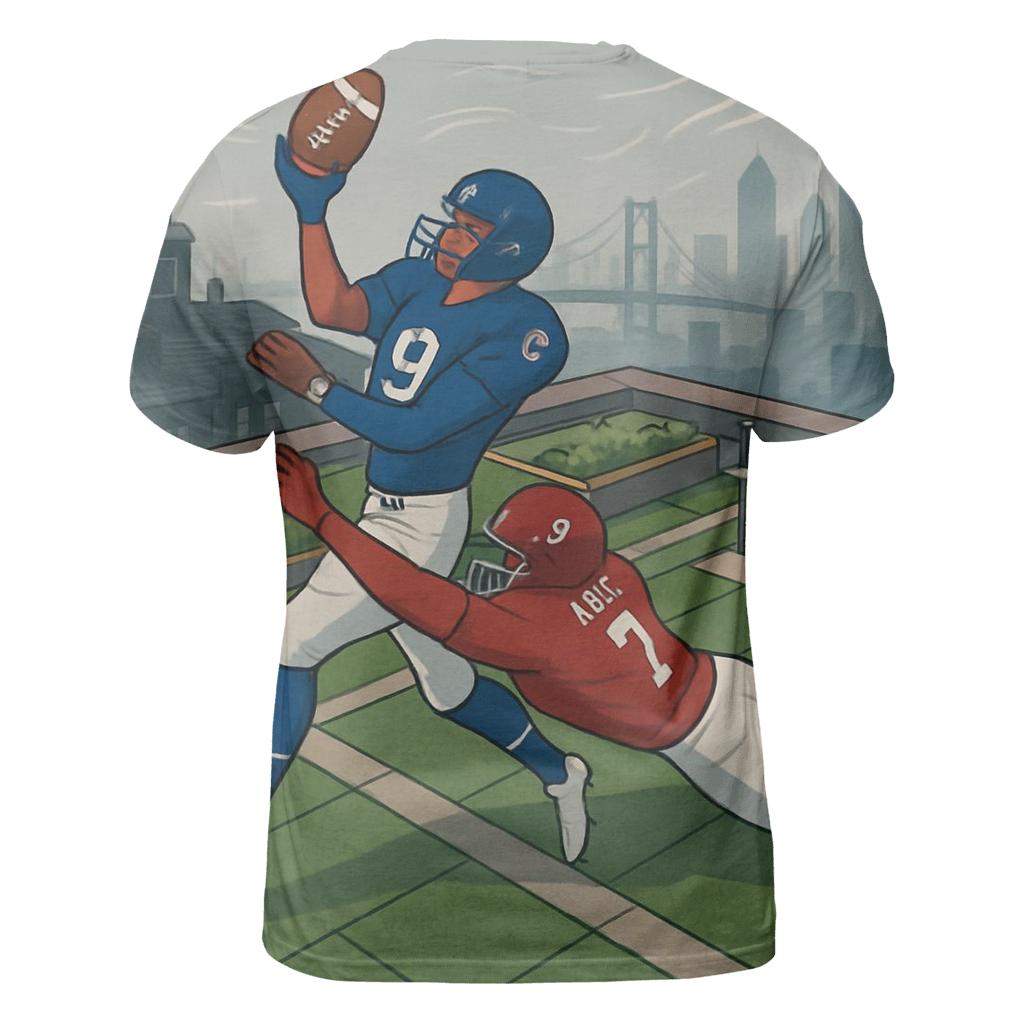 Rooftop Garden Scrimmage Above Two Cities custom all-over print shirts