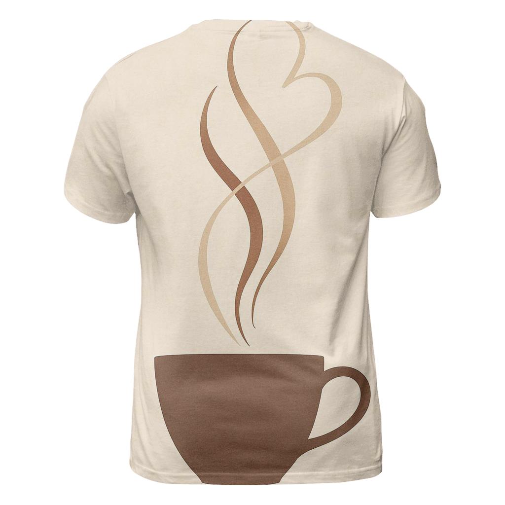 Aroma Steam Ribbons artistic all-over print tops