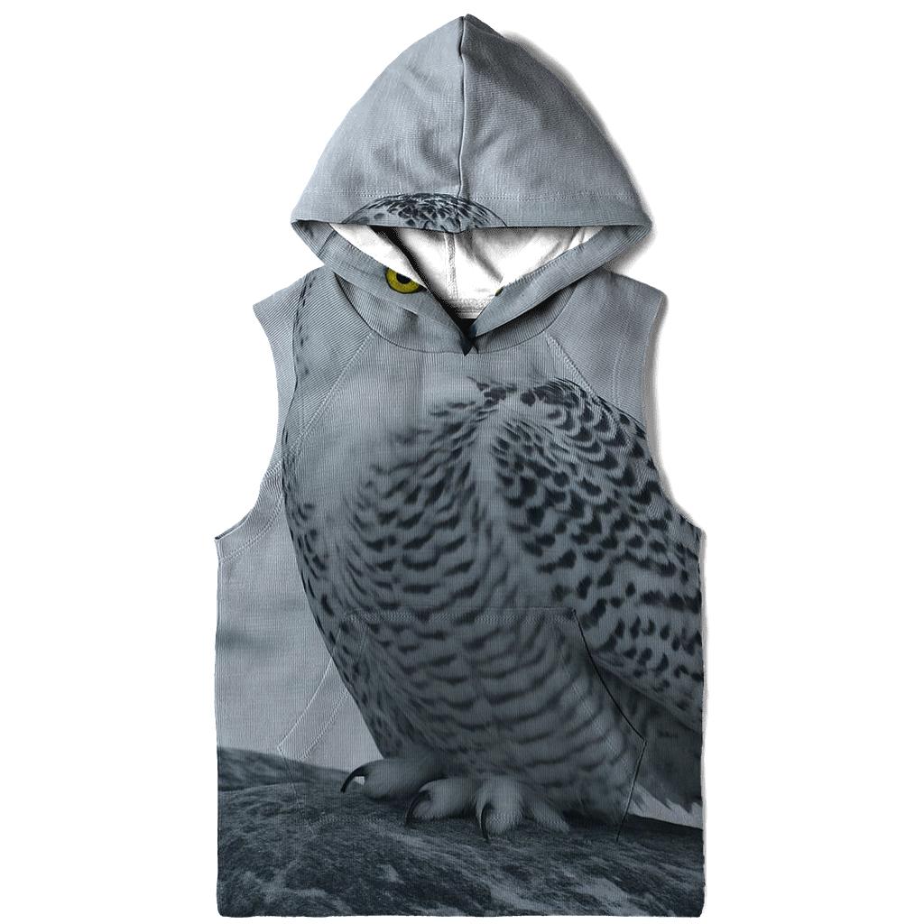Glacier Edge Sentinel Snowy Owl custom hoodies