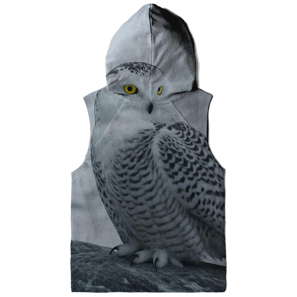 Glacier Edge Sentinel Snowy Owl custom hoodies