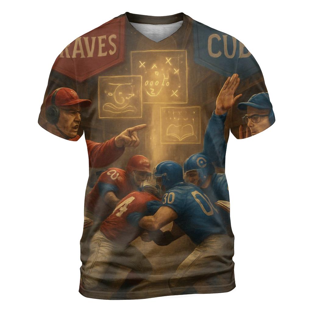 Library Of Playbooks Duel Among Towering Shelves custom all-over print shirts