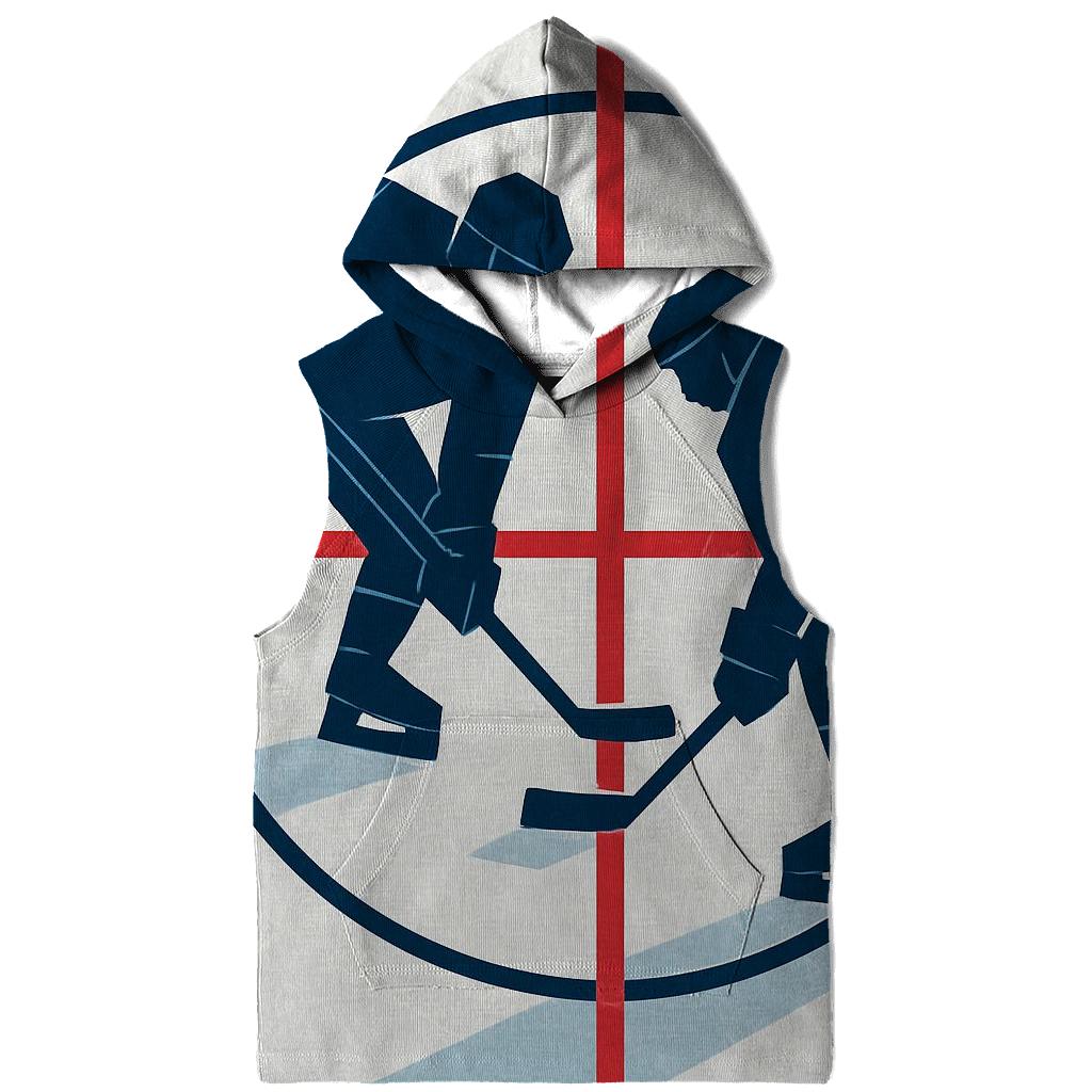 Ice Rink Geometry Faceoff custom hoodies