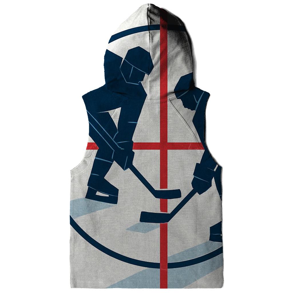 Ice Rink Geometry Faceoff custom hoodies