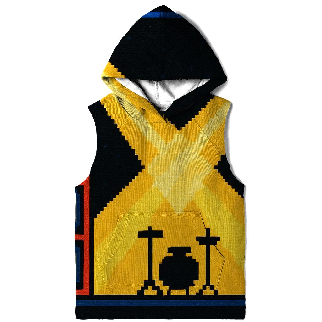 Pixel Stage Spotlight Scene embroidered hoodies