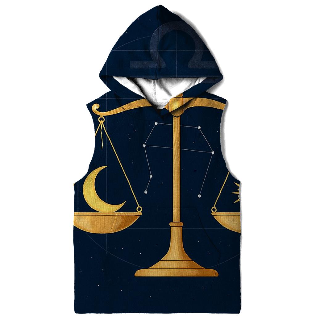 Libra Equinox Balance Star Scale heavyweight hoodies