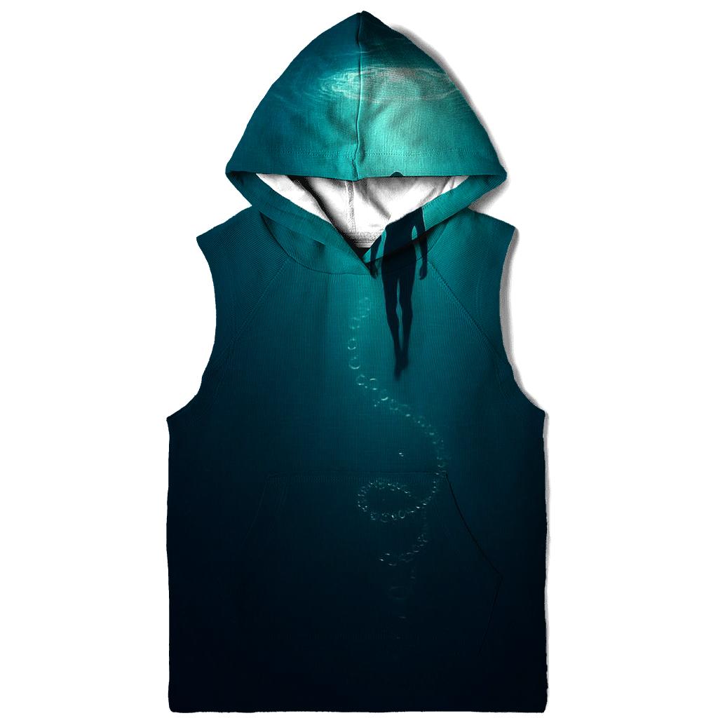 Underwater Freedive Descent Halo premium hoodies