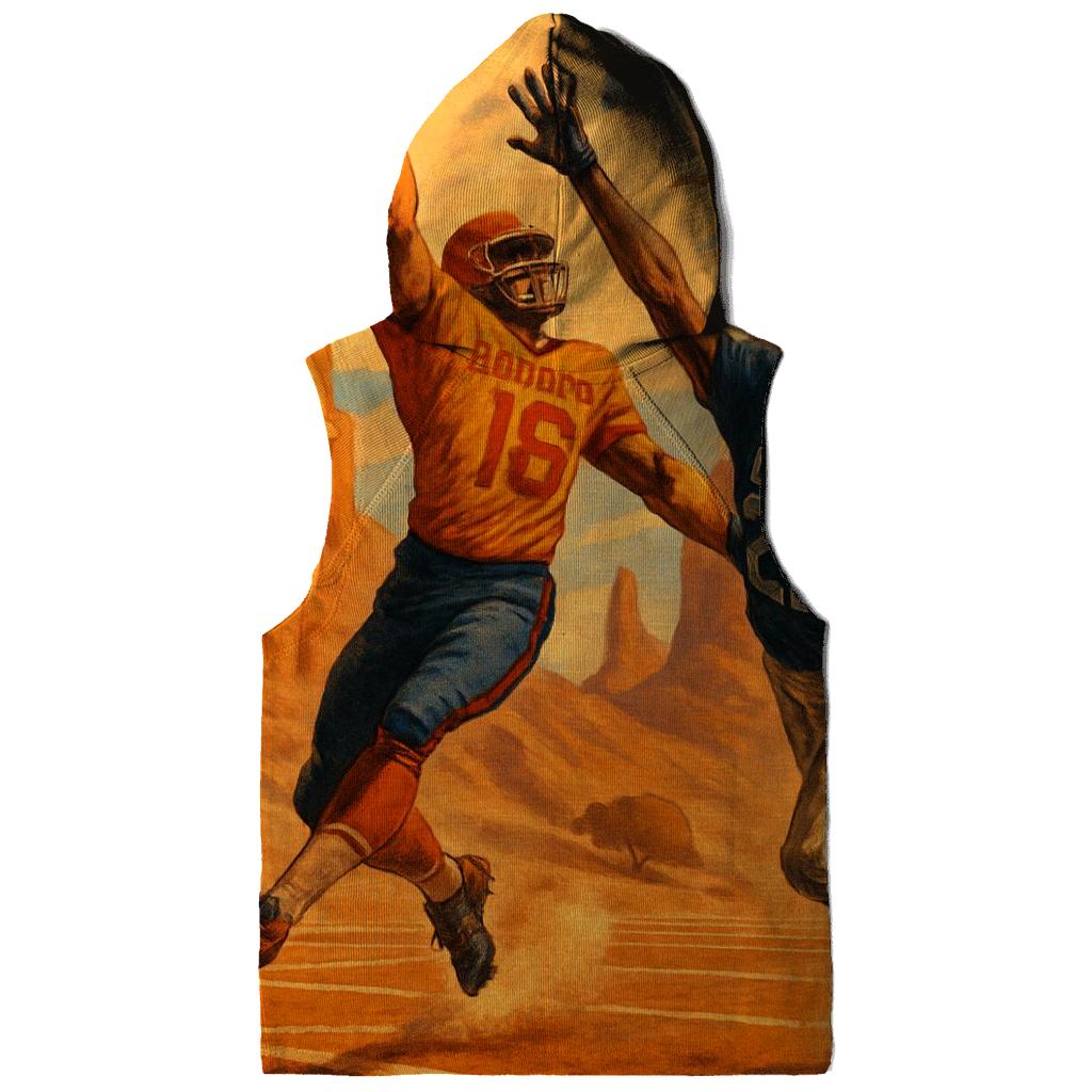 Sunset Canyon Field With Totem Helmets hoodie designs