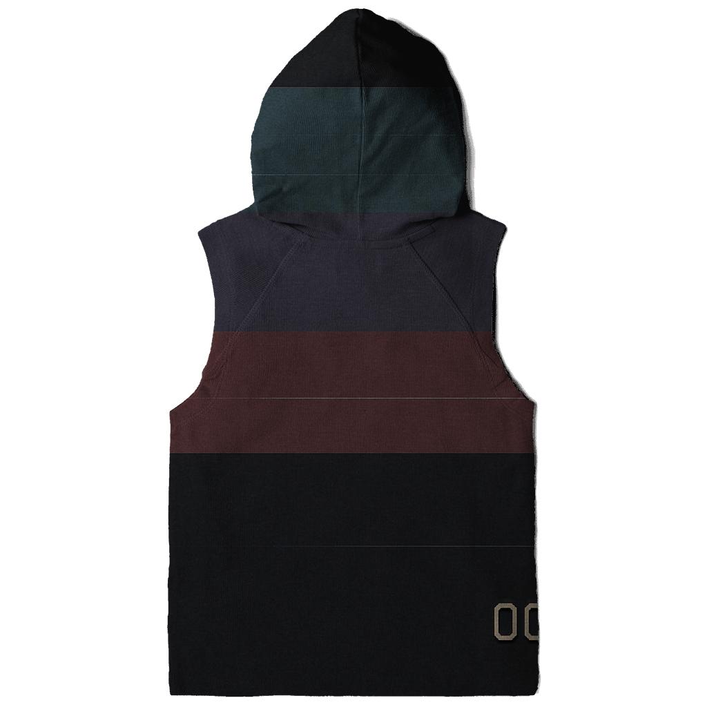VHS Tracking Bar Gradient Bands zip-up hoodies