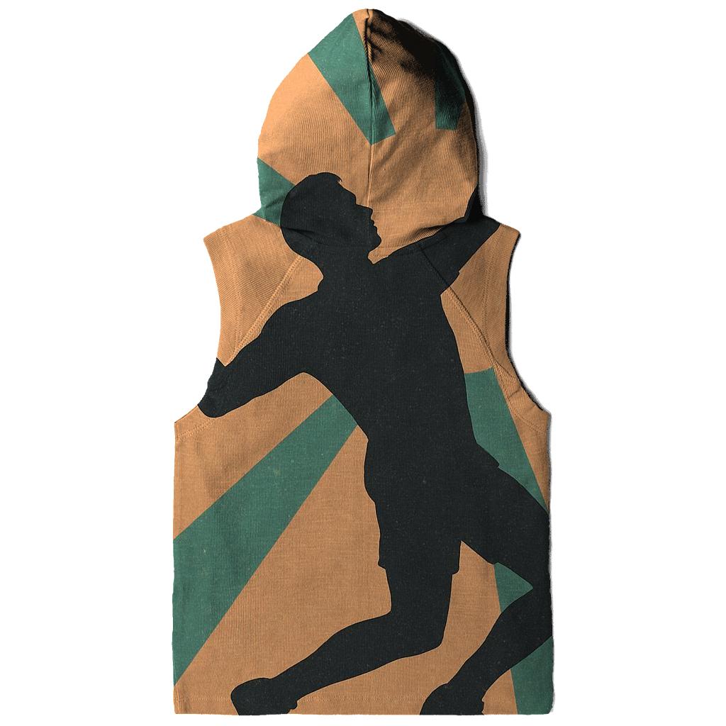 Retro Tennis Sunburst Serve custom hoodies