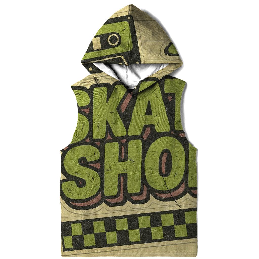 Faded Nineties Skate Shop Sticker Collage hoodie designs