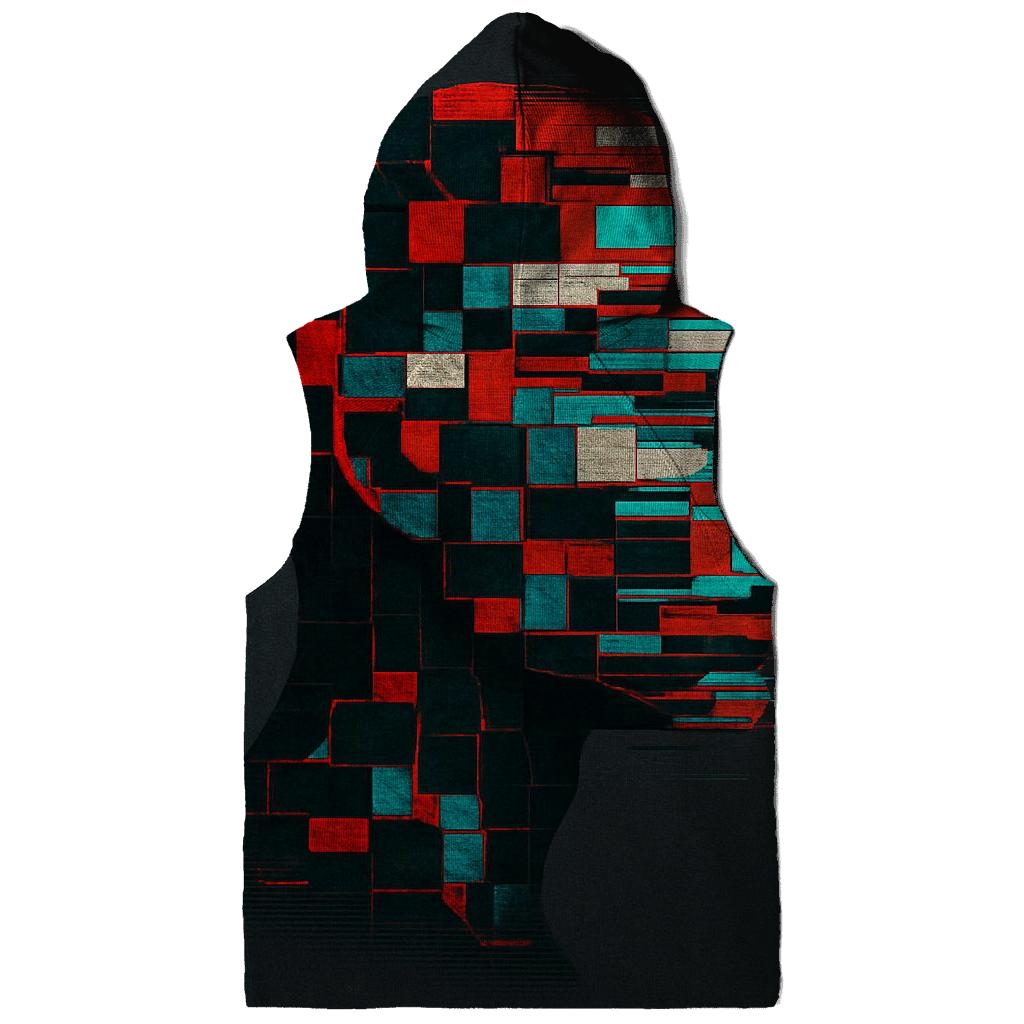 Glitch Mosaic Portrait Silhouette hoodie styles