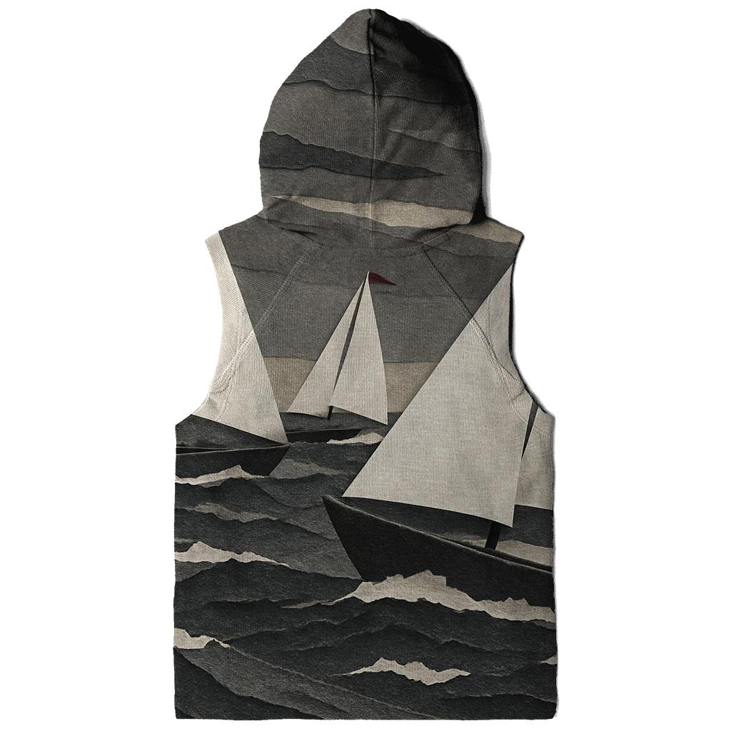 Stormy Sailing Regatta Cutouts hoodie styles