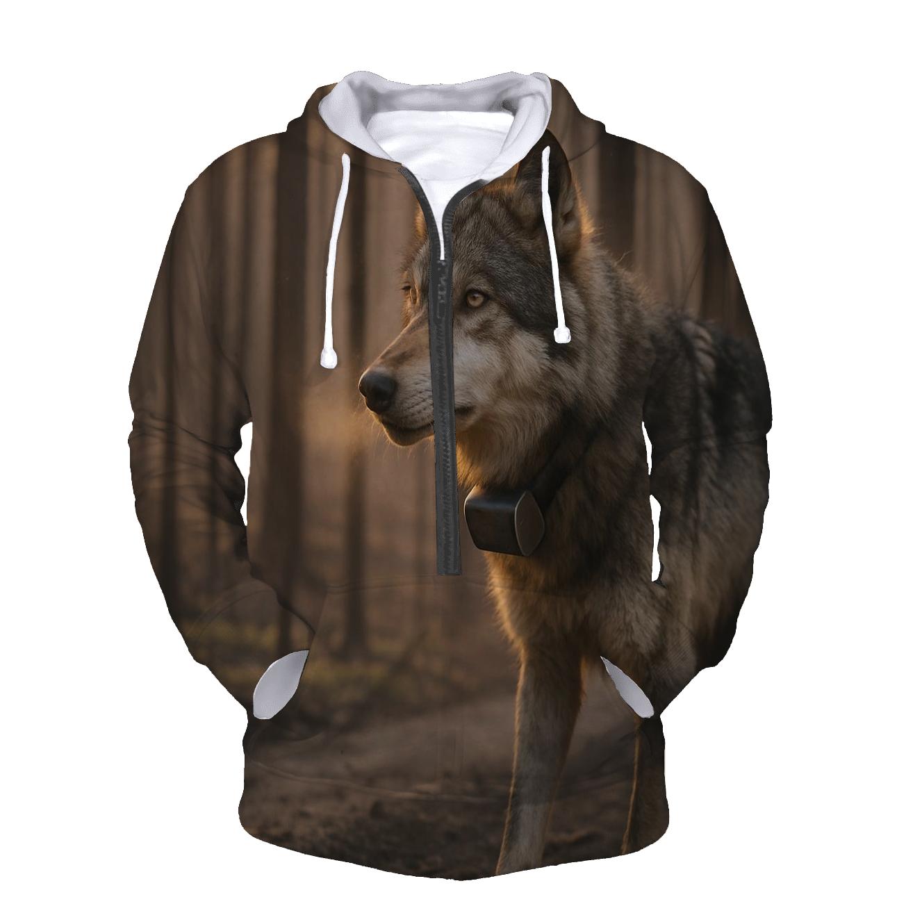 Radio Collared Wolf At The Boreal Firebreak hoodie trends