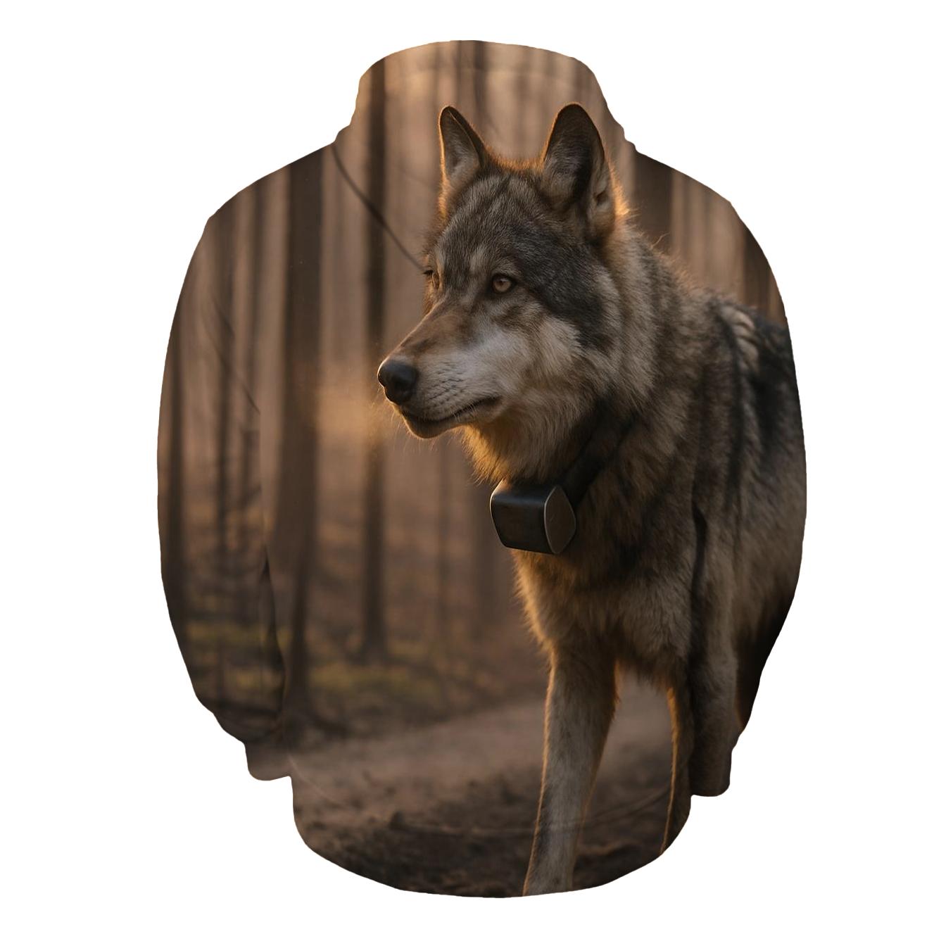 Radio Collared Wolf At The Boreal Firebreak hoodie trends