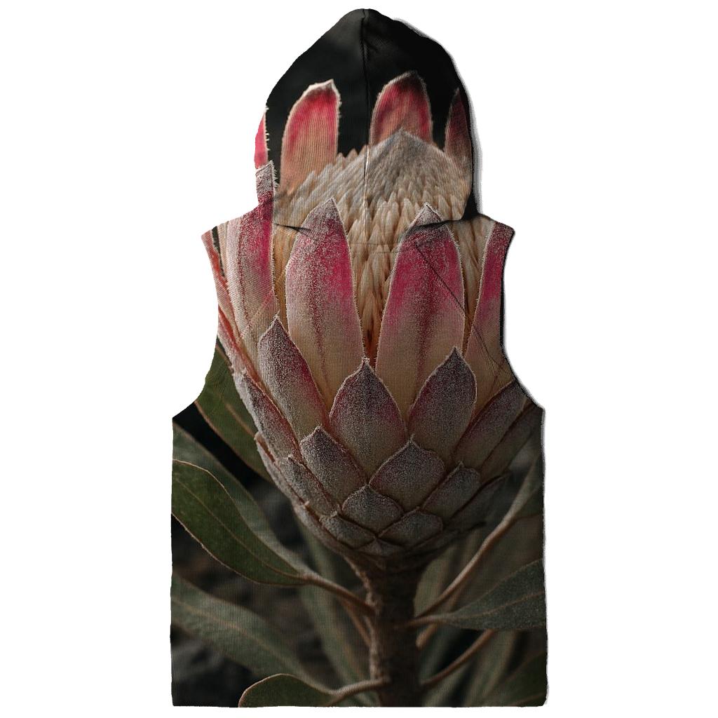 Volcanic Slope Protea Study With Ash Dusting On Bracts pullover hoodies