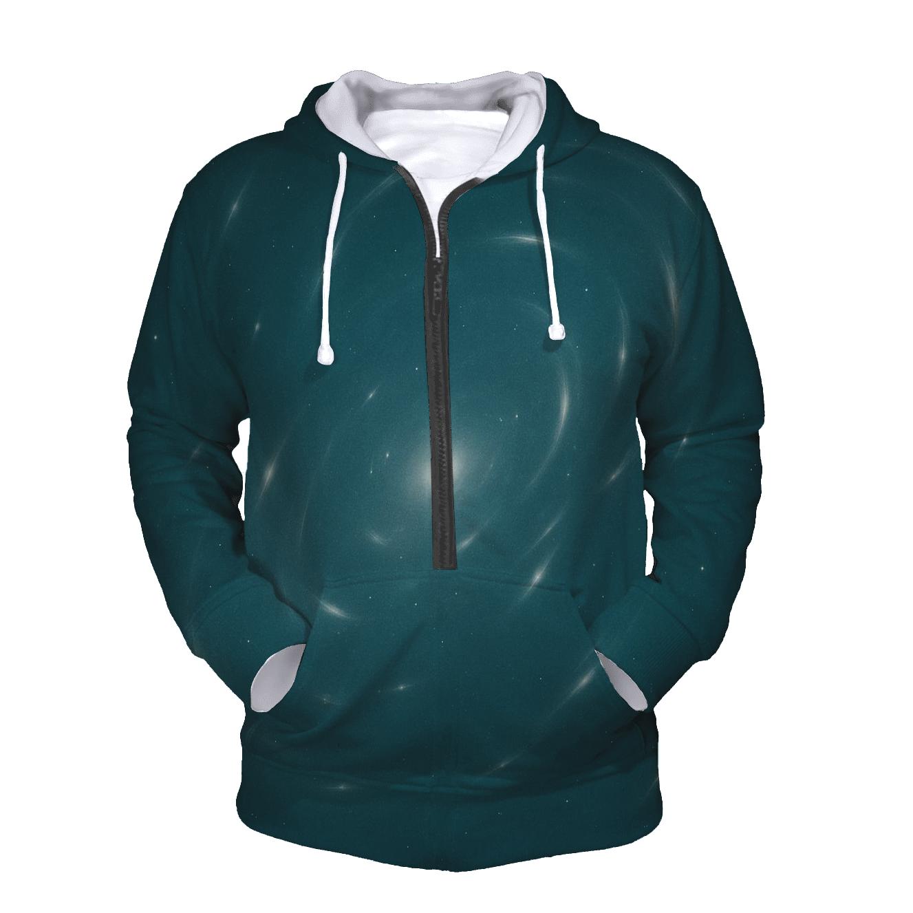 Gravitational Lens Arc Constellation printed hoodies