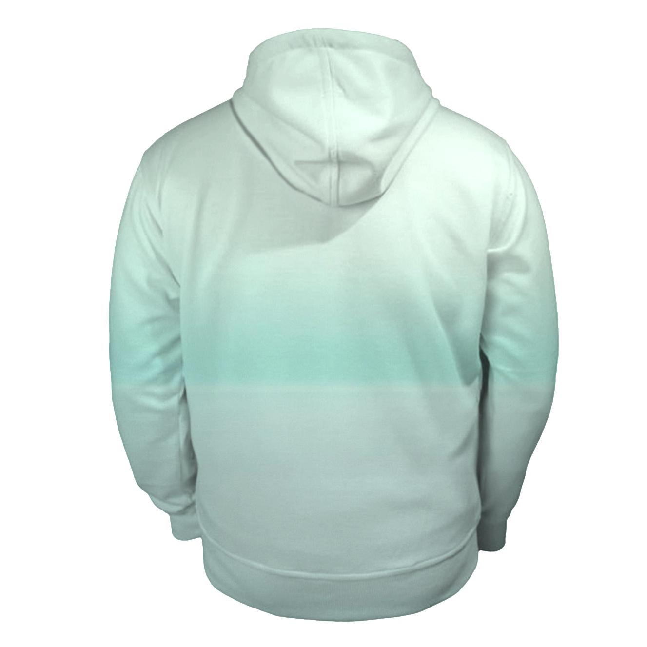 Glacial Mint Horizon Fade embroidered hoodies