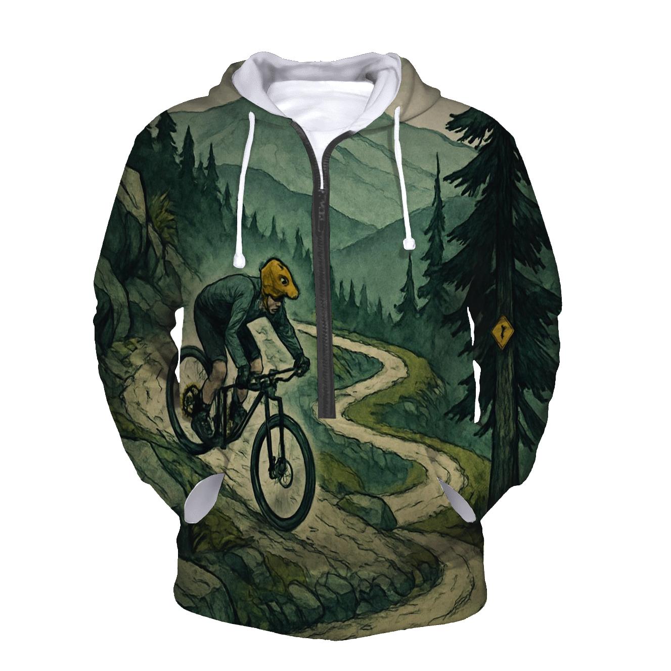Mountain Bike Switchback Skyline embroidered hoodies