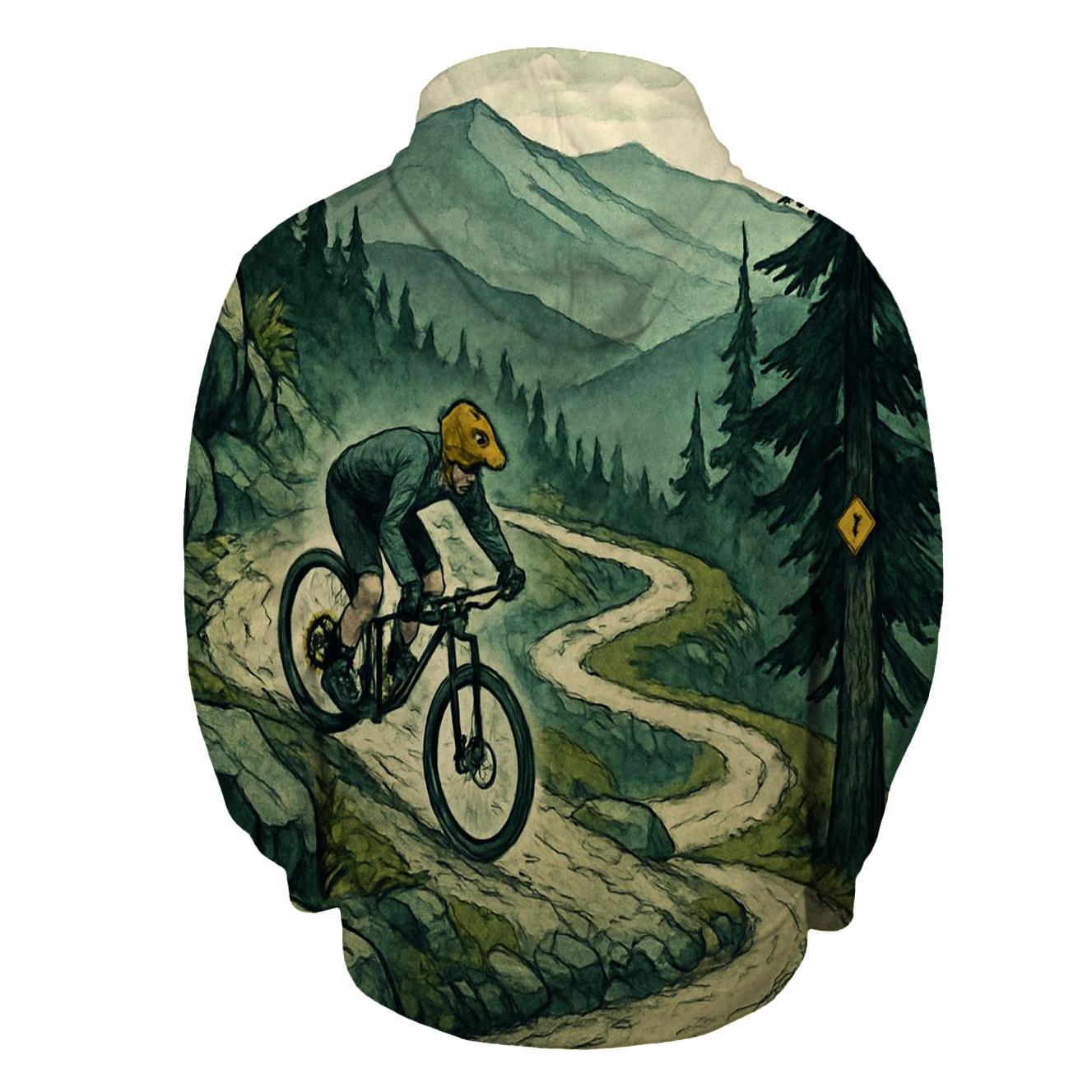 Mountain Bike Switchback Skyline embroidered hoodies