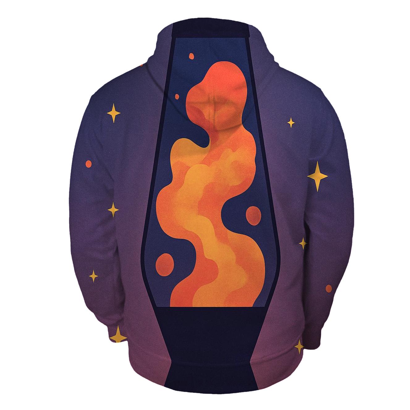 Lava Lamp Nebula Glow designer hoodies