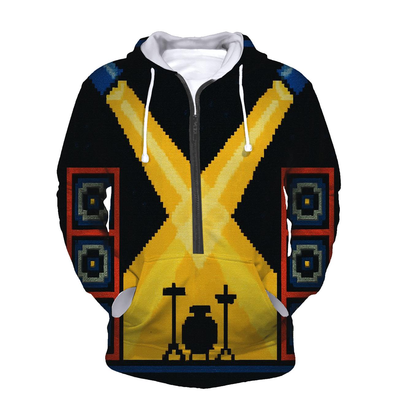Pixel Stage Spotlight Scene zip-up hoodies