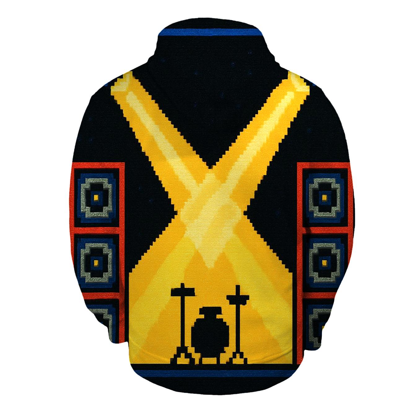 Pixel Stage Spotlight Scene zip-up hoodies