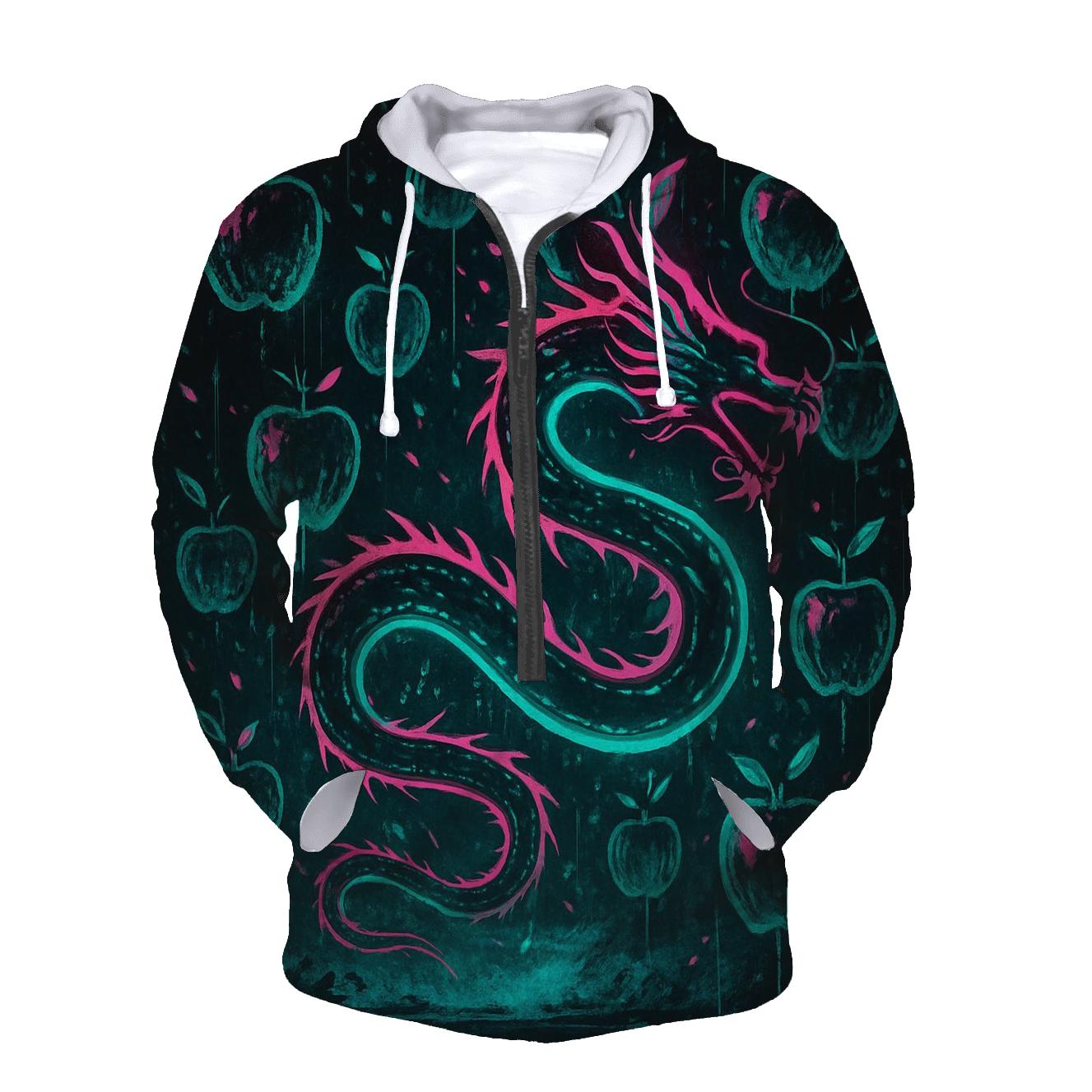 Neon Orchard Serpent zip-up hoodies
