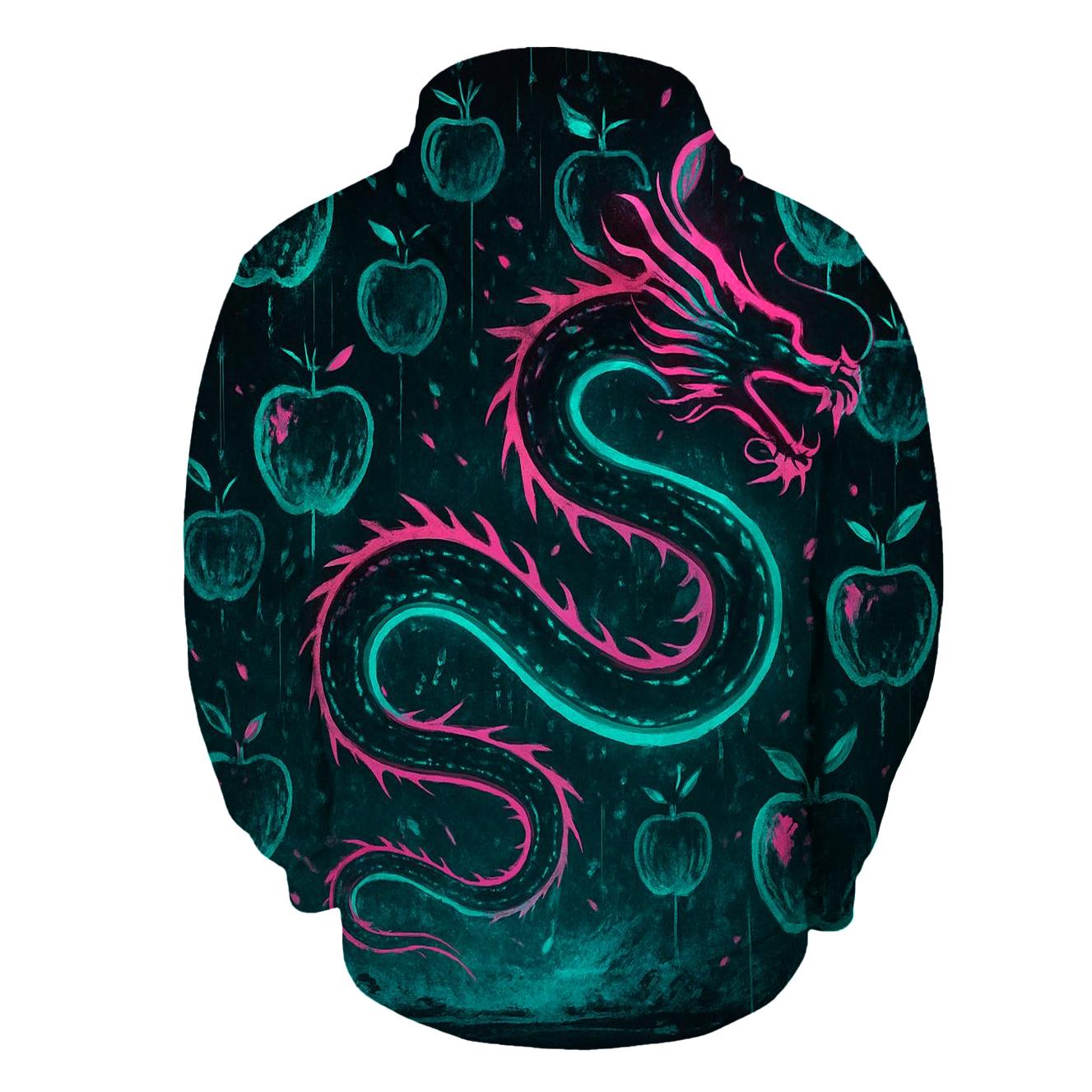 Neon Orchard Serpent zip-up hoodies