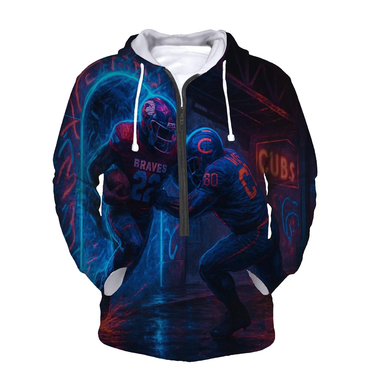 Neon Tunnel Rivalry Under The El Tracks custom hoodies